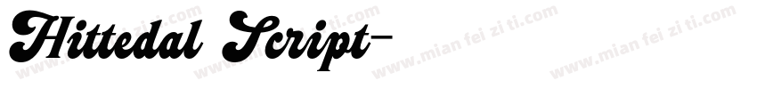 Hittedal Script字体转换